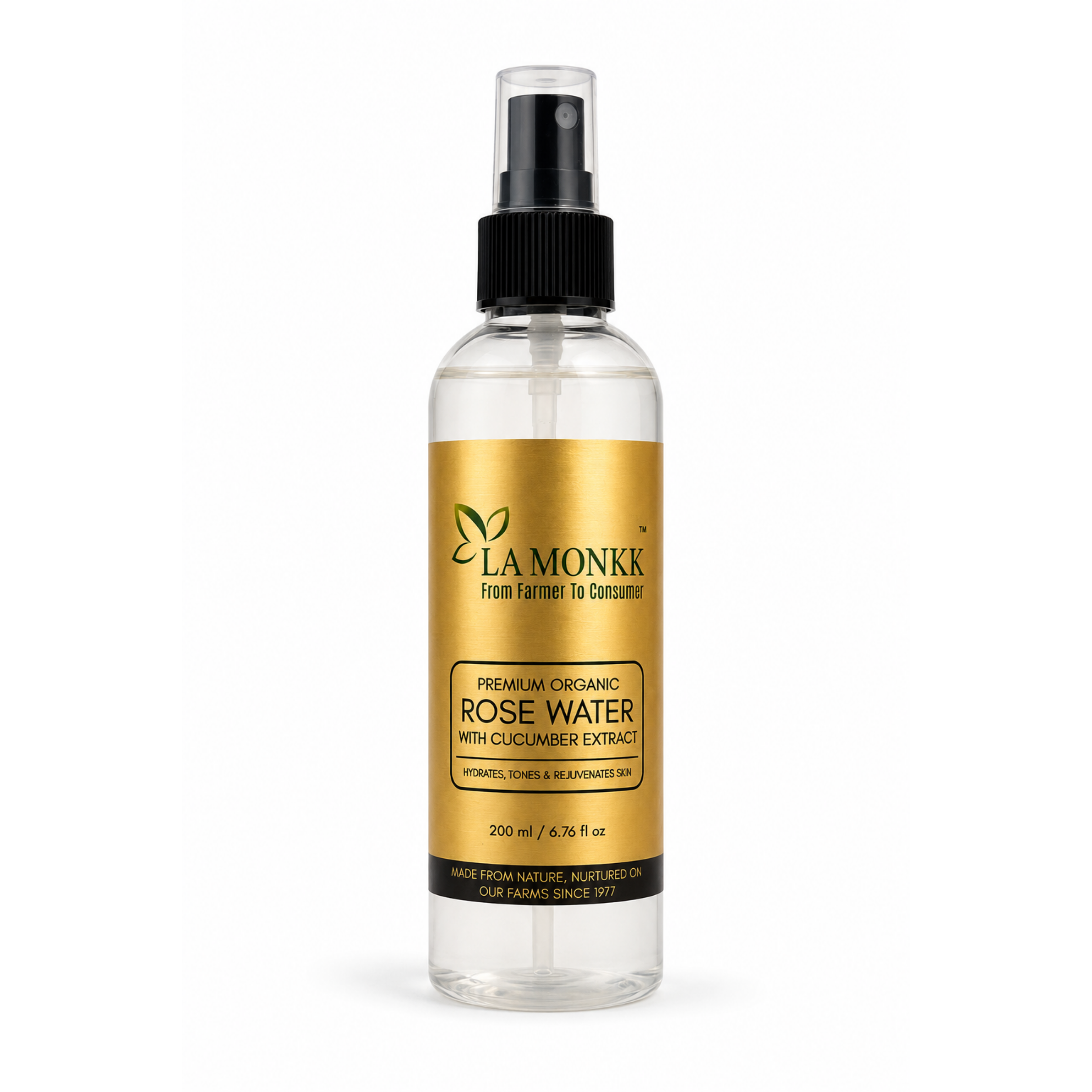 ROSEWATER_200ML Organic Rose Water With Cucumber Extract - Image 1