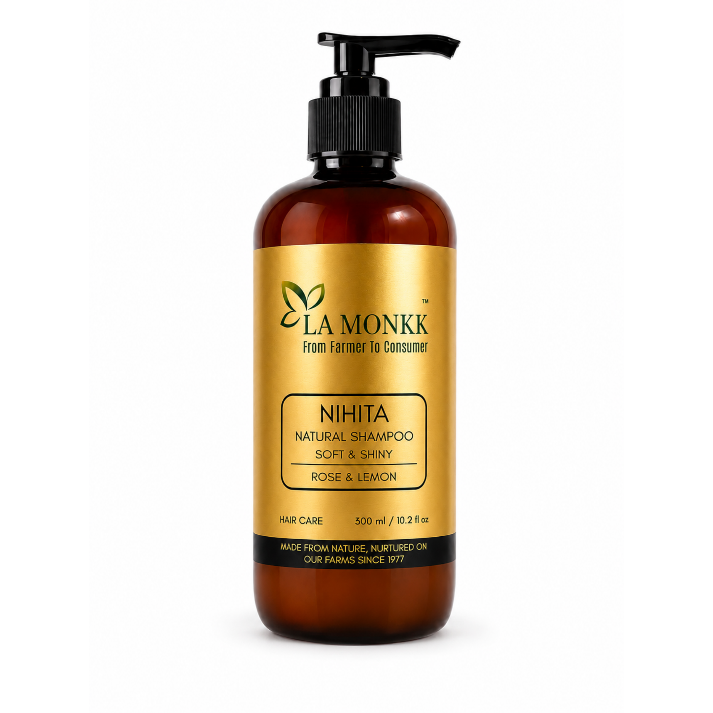 Nihita-Shampoo-300ml Nihita Natural Shampoo - Rose & Lemon - Image 1