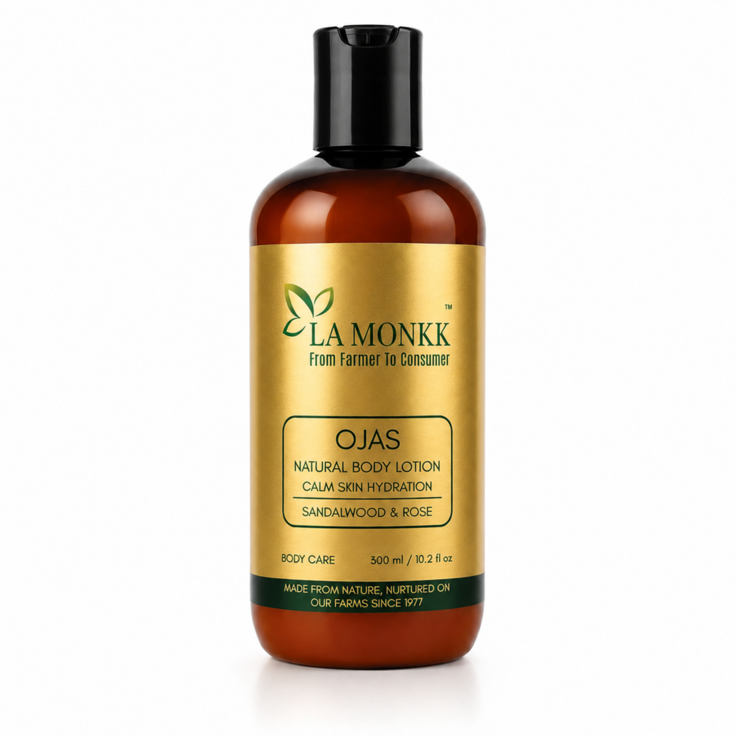 ojas-Body-Lotion_300ML Ojas Natural Body Lotion - Sandalwood & Rose - Image 1