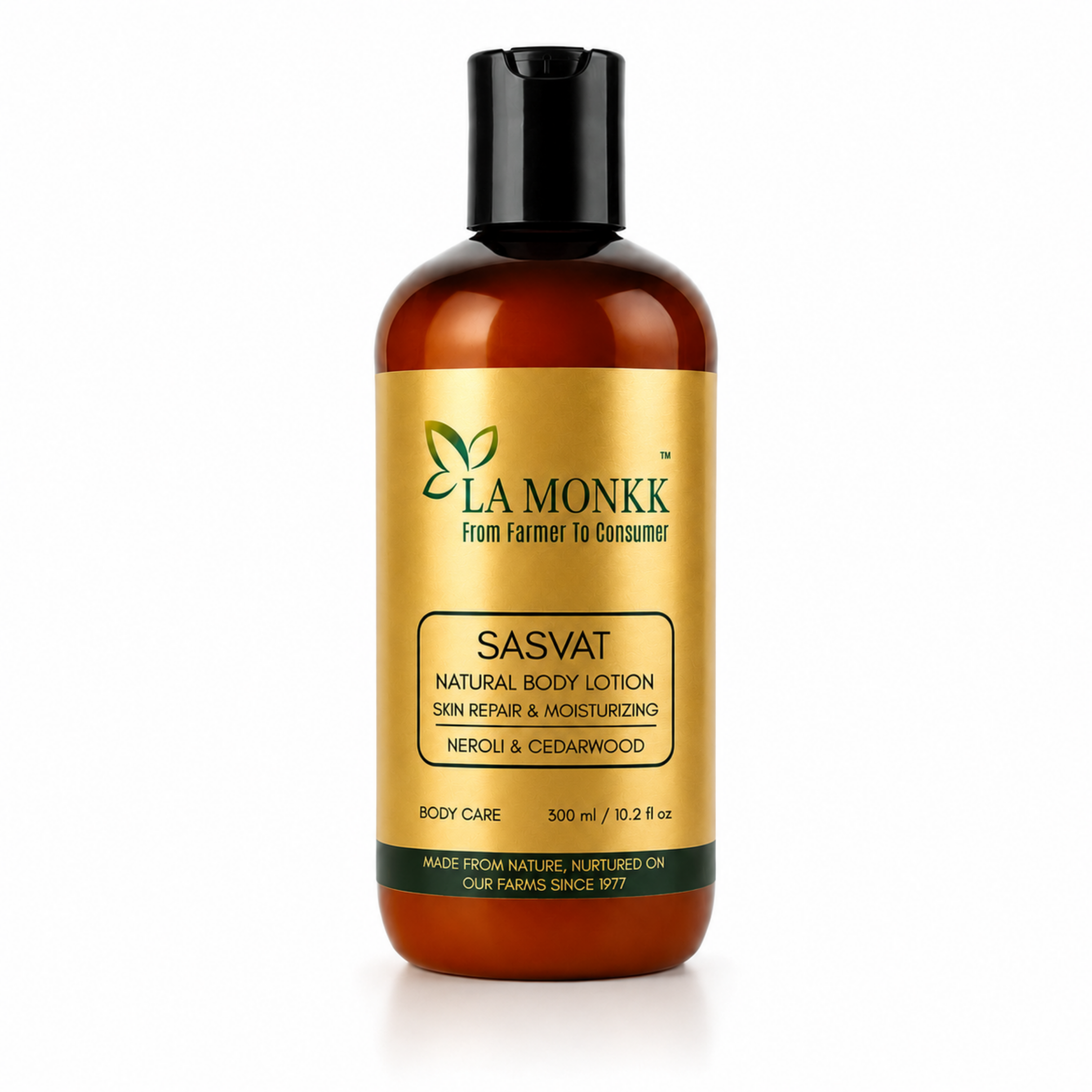Sasvat-Body-Lotion_300ML Sasvat Natural Body Lotion - Neroli & Cedarwood - Image 1