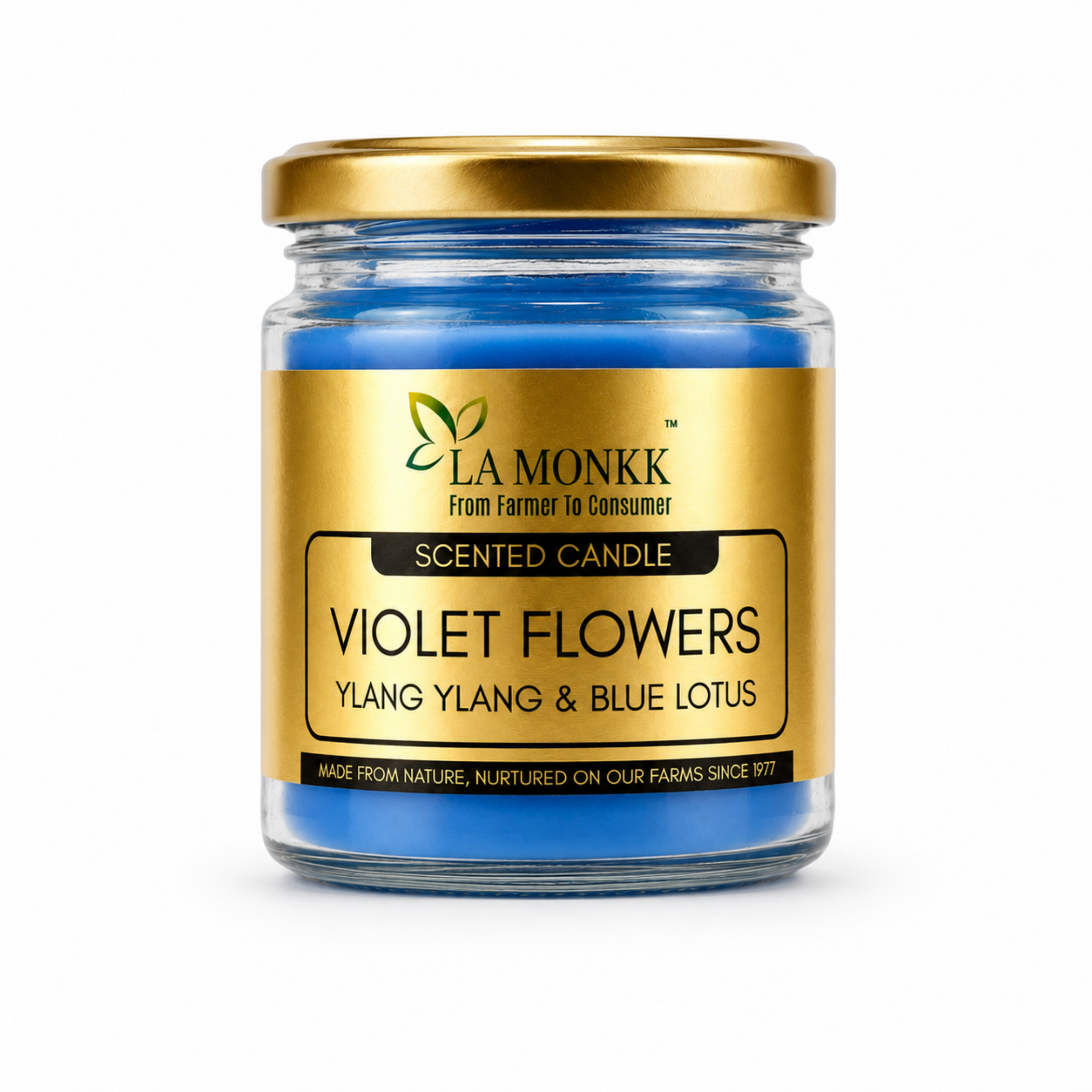 VIOLET-FLOWERS-CANDLES Violet Flowers Scented Candles - Image 1