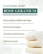 Rose Geranium Glycerin Soap - Image 2