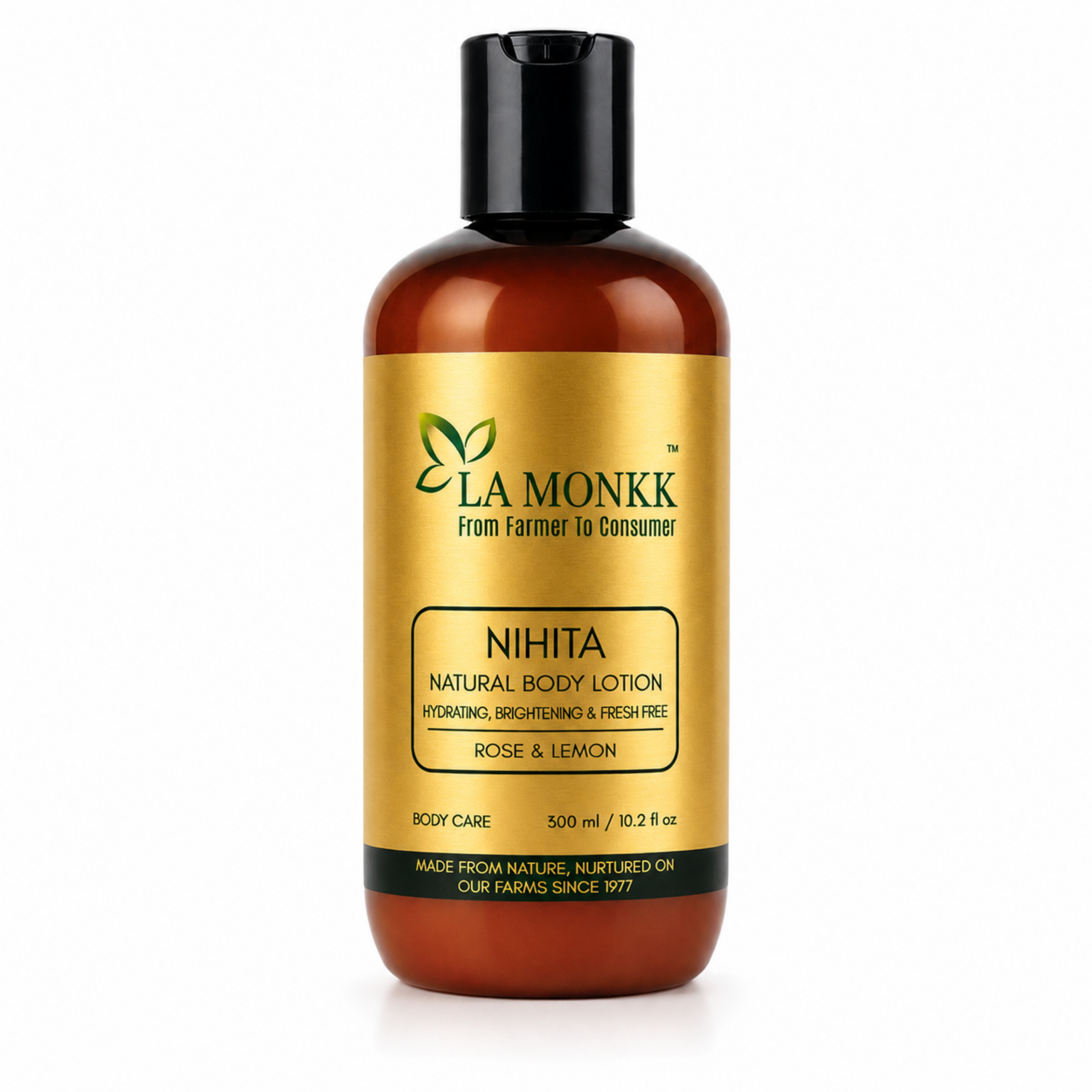 NIHITA-Body-Lotion_300ml Nihita Natural Body Lotion – Rose & Lemon - Image 1